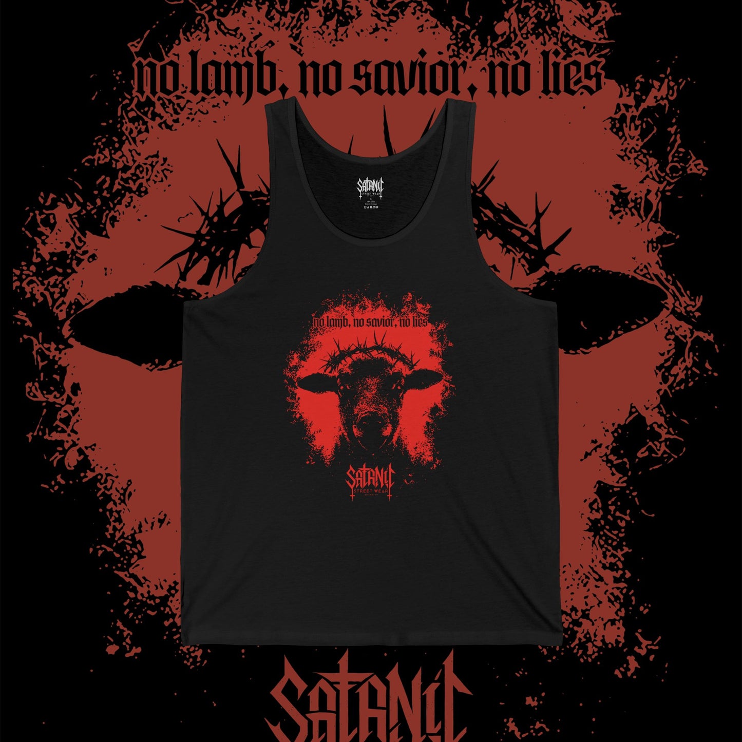 no lamb, no savior, no lies - Unisex Jersey Tank