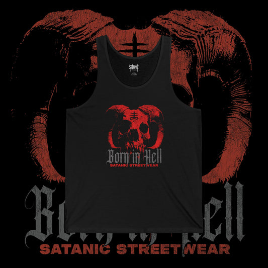 Born In Hell - Unisex Jersey Tank
